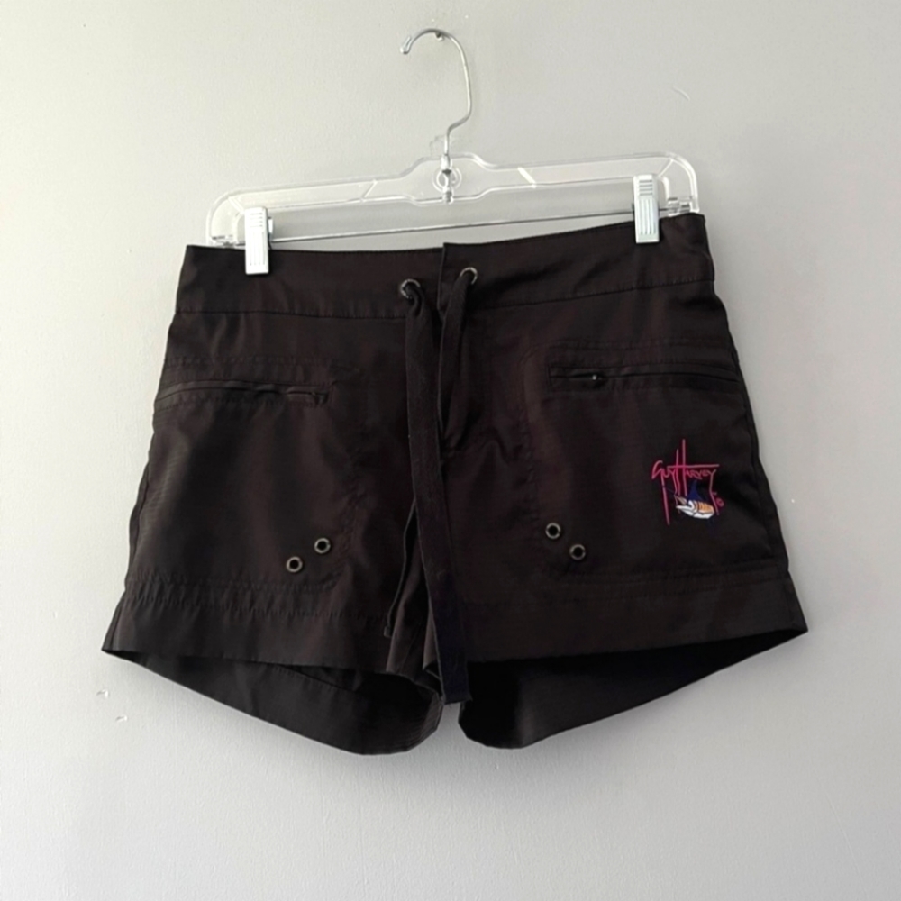 Black Guyharvey fishing shorts size 4